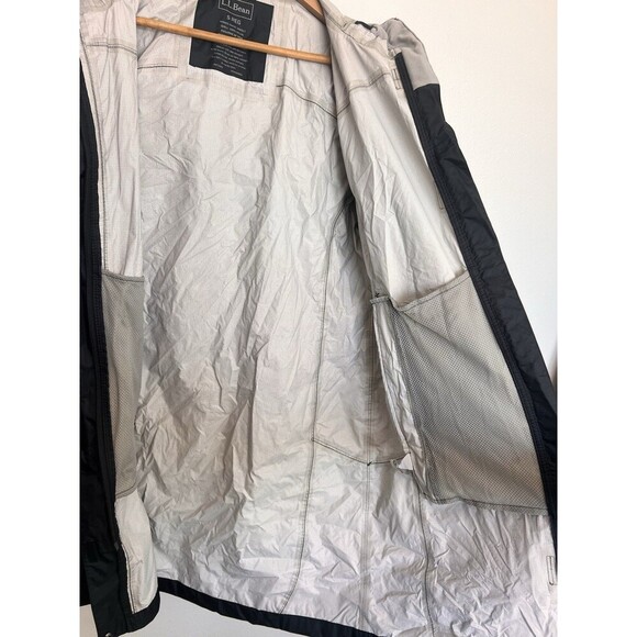 L.L.Bean Women's Trail Model Rain Coat Black Size Small Gorpcore Windbreaker - Picture 7 of 9